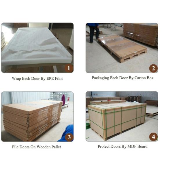 Exterior Solid Wood Doors Customized Size Single Door Slab Contemporary Modern Style