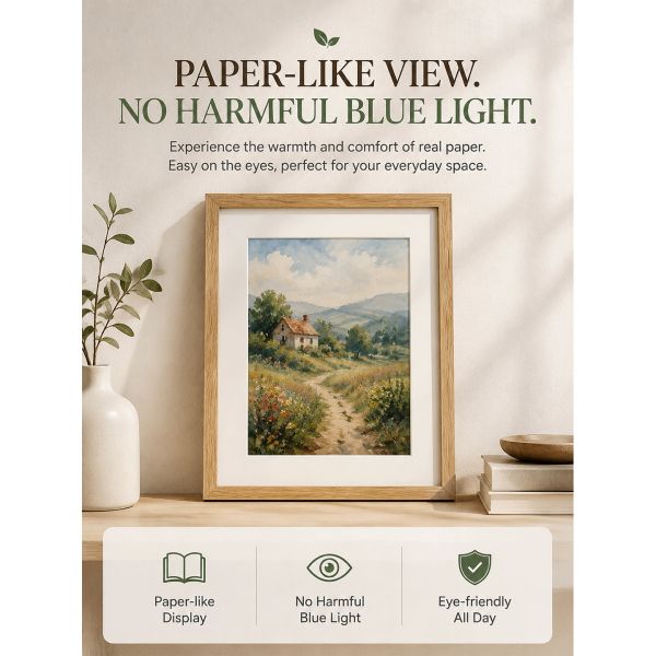 13.3 Inch Spectra 6 Color E-Ink Photo Frame 7.5mm Ultra Thin Modular Digital Art Picture Frame WiFi App Gallery Display