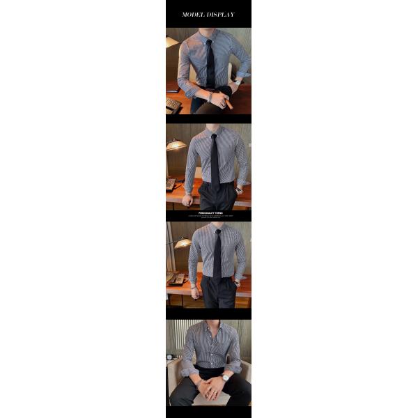Custom Polyester Solid Cotton Formal Shirts Long Sleeve Slim Fit For Men Professional