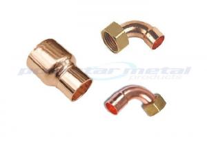 Buy cheap Custom 1/2 - 24 Copper Tube Fittings 45 Degree Copper Pipe Elbow For Refrigerator product