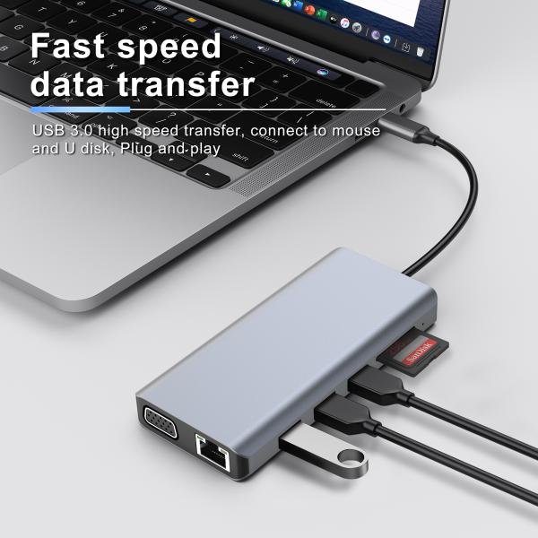 USB-C Docking Station The Perfect Combination of USB 3.1 Interface Type and Type C Port Connectivity