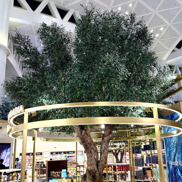 10-13ft Customizable Large Artificial Banyan Ficus Tree With Dense Canopy - Lobby Centerpiece For Commercial Spaces