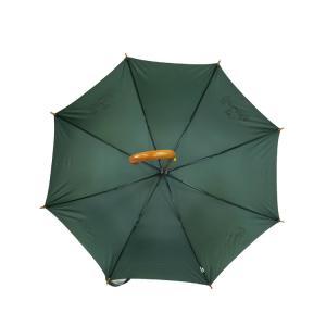 Buy cheap Wooden Shaft Custom Logo Printing Stick Straight Umbrellas Wood Curve Handle product