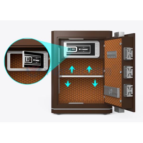 Height 580mm home lock box Customized Double Alarm