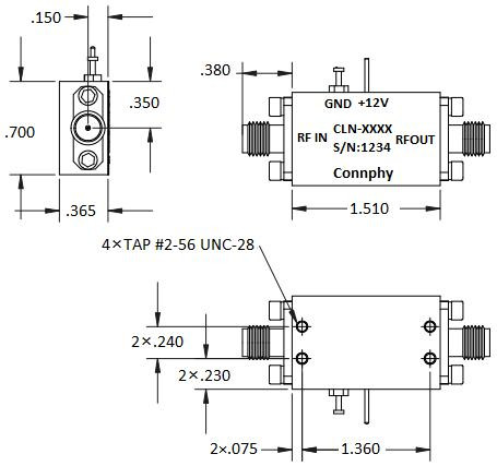 12.0-18.0 GHz Wideband Differential Amplifier High Power EMC Amplifiers
