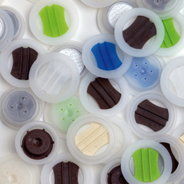 Custom One Way Degassing Valve Coffee Bags Food Grade PE Material , 23*4mm Size