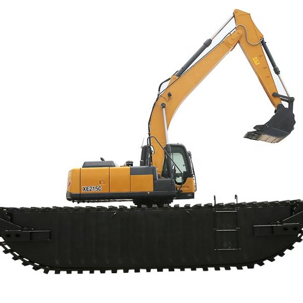 CE Road Construction Machinery , 20 Ton Amphibious Excavator XE215S With 1cbm Bucket Capacity