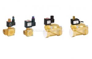 Buy cheap Directly Acting 2 Way Pneumatic Solenoid Valve , 15 mm Water Brass Valve product