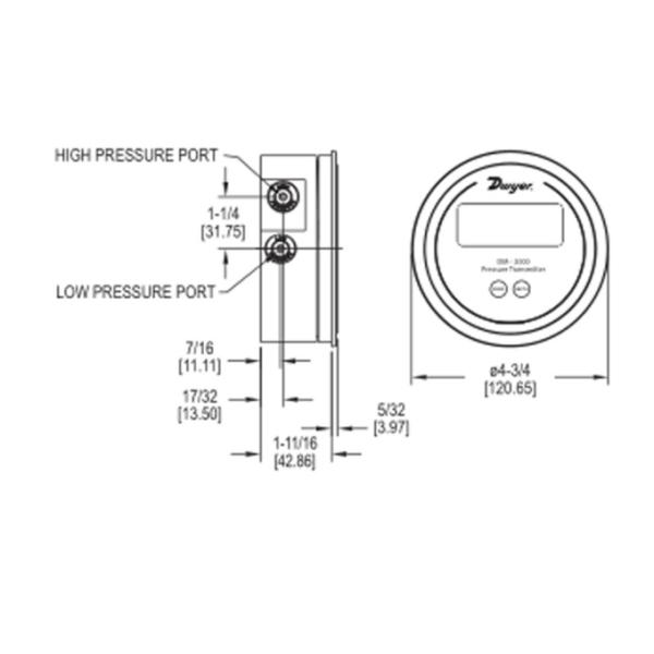 Dwyer Series DM-2000 Differential Pressure Transmitter