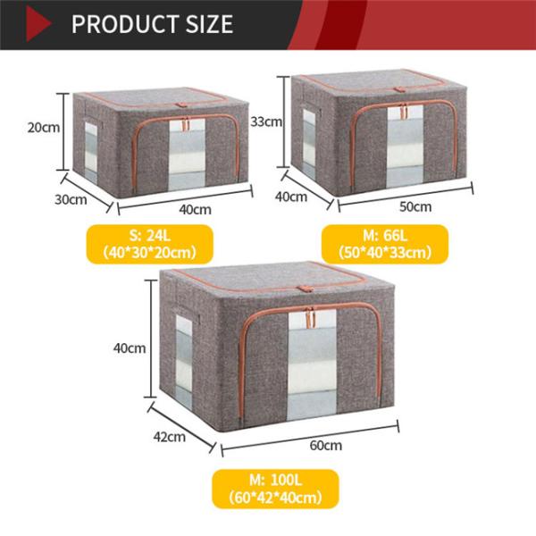 CE Portable Multifunctional Foldable Fabric Storage Box For Clothes Collapsible Reusable