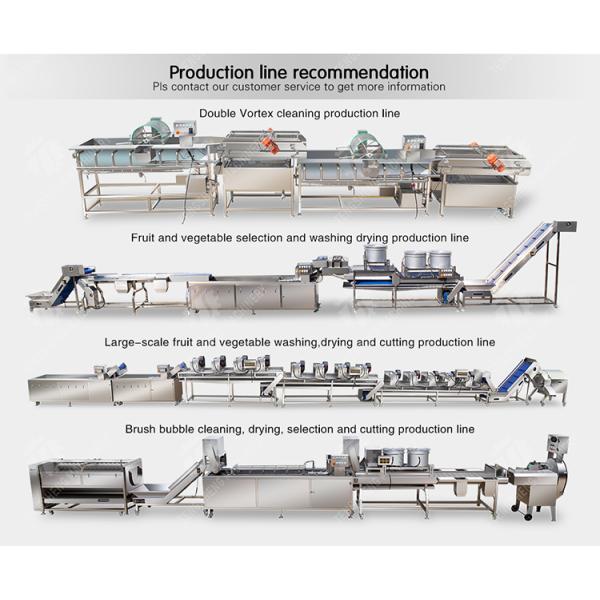 4.5KW Fruit And Vegetable Processing Line Vibration Draining Equipment