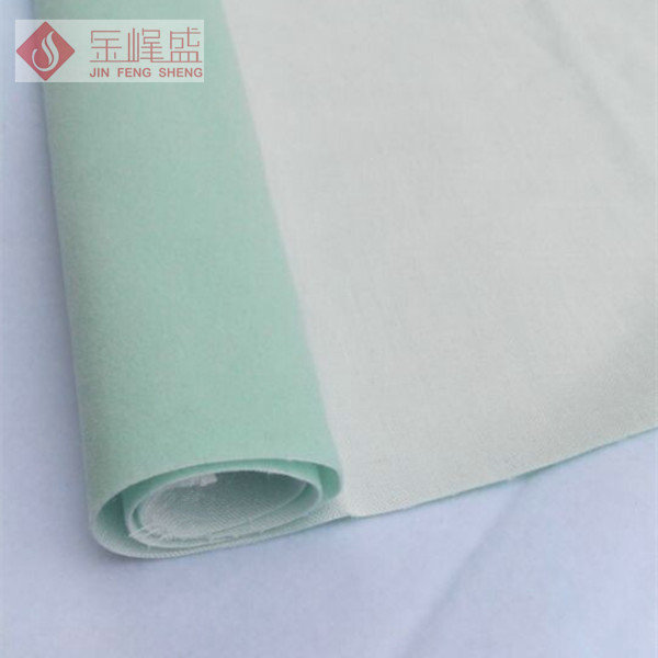 Anti Static Arts and Crafts Fabric , 1.5m Flocked Green Velvet Fabric