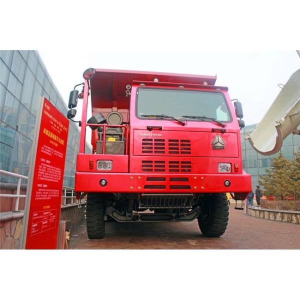 Red Color Sinotruk Howo Dump Truck 6*4 / 30 Tons Tipper Truck mining dumper