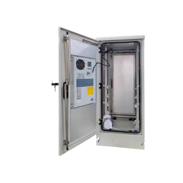 24U Outdoor Telecom Equipment Cabinets ET6565150-A24U With AC And Front Back Door