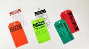 Buy cheap Customized Durable Plastic Safety Tag For Security Warning product