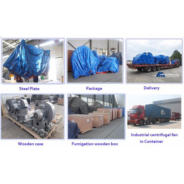 Large Flow Centrifugal Fan With Operation For Clean Air And Material Transportation