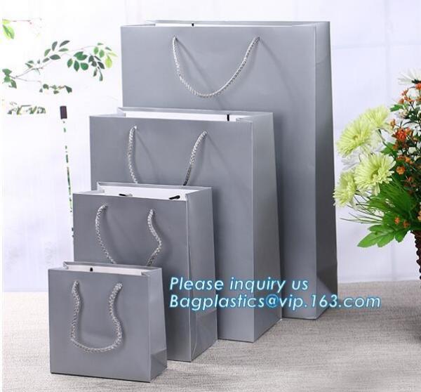 Promotion Custom Private Label Luxury Carrier Packing Hair Salon Paper Bag With Logo,Ribbon Handle Gift Carrier Custom M