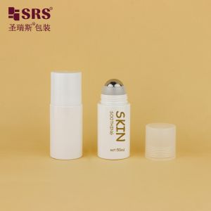 Buy cheap Empty White PET PCR Plastic Steel Roller Ball Applicator Bottle PET30-60ML from wholesalers