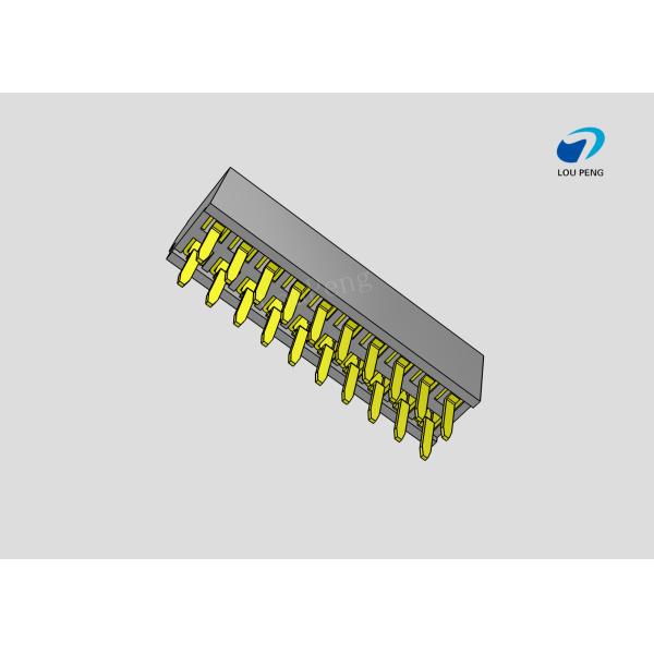 Female header, PCB Mount Receptacle, Vertical, Board-to-Board, 2X10 Position, 2.0mm Pitch, Shrouded, Gold Flash, DIP