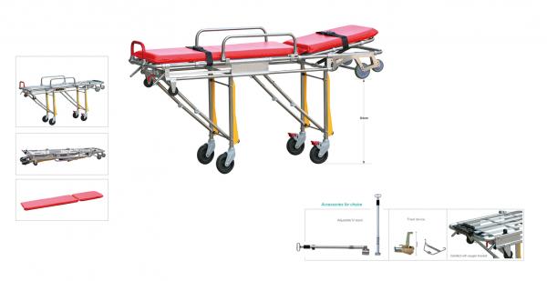 Quality flexible safe  adjustable patient transport stretcher with trolley for hospital, ambulance for sale