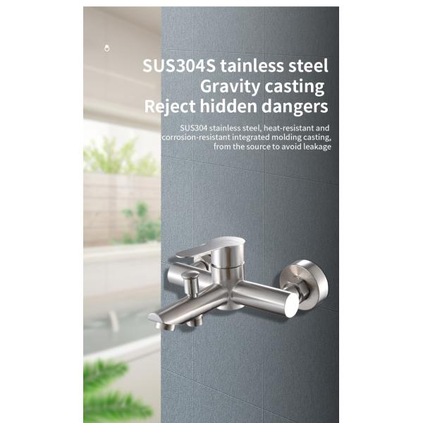 Strong Corrosion Resistance Stainless Steel Bath Fixtures Easy To Clean