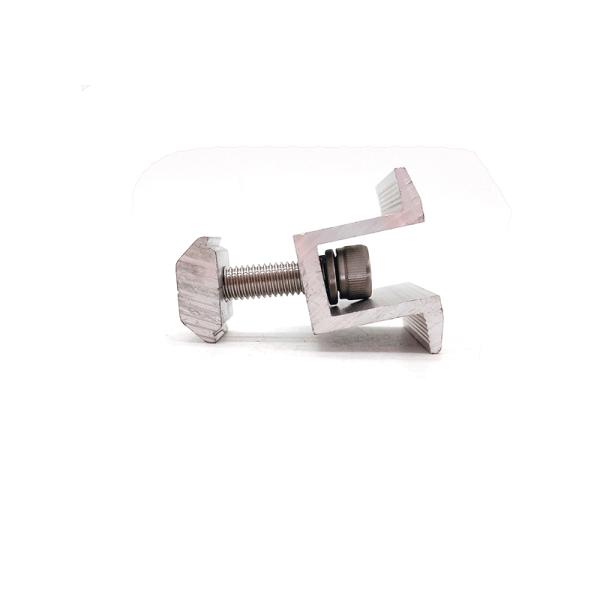 Solar Panel Mounting Mid Aluminum Clamp with Hex Socket Head Cap Screw