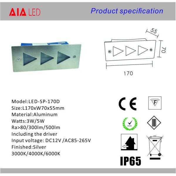 Modern best selling IP65 3W led stair lights &LED Step lamp for hotel project