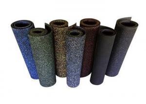 Buy cheap 1.1g/Cm³ Density Commercial Rubber Floor Mats , EPDM Gym Floor Mats Non - Porous product