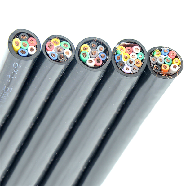 RVVP Shielded Control Cables Copper Conductor 450V / 750V For Industrial Applications
