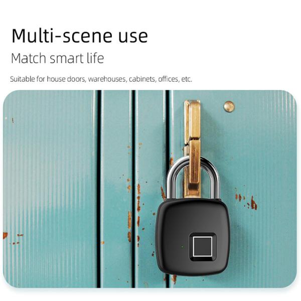 Tuya APP Unlock Smart Door Lock Mini Digital Electronic Smart Fingerprint Padlock