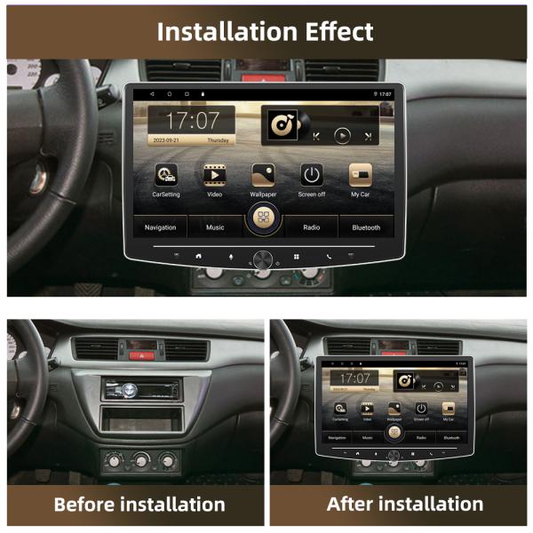 Allwinner A100 Android 10.0 Car Audio Navigation with Bluetooth AHD Camera GPS Screen