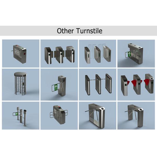 SUS304 900mm Flap Barrier Gate Cylindrical Swing Turnstile With Servo Motor