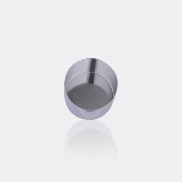 Silver Airless Aluminum Bottle Caps , Cosmetic Bottle Parts ISO9001 Compliant