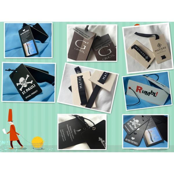 Professional Customized Hang Tags With Screen Printing Logo For Garment / Bags / Shoes