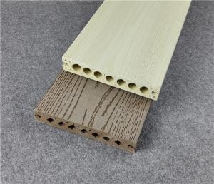 China Gray Color Composite Deck Boards Hollow Or Solid Anti - Slip Embossing on sale