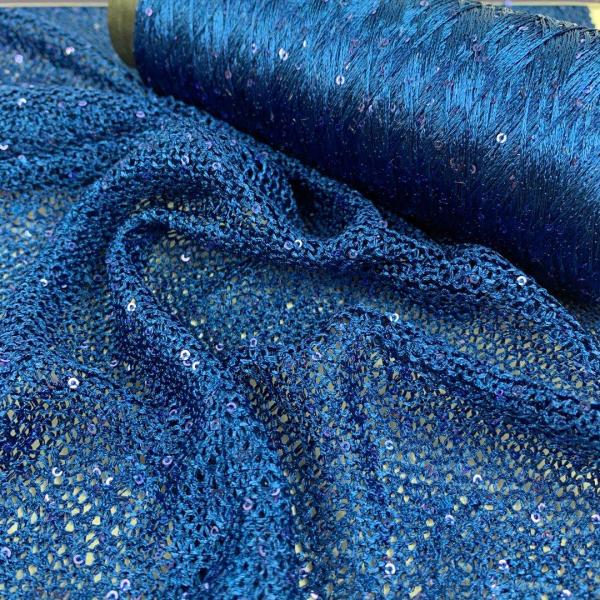 1MM 2MM 3MM 6MM Sequin Yarn 100% Polyester 5.5NM 6.5NM Sequin Wool Yarn 192 Colors