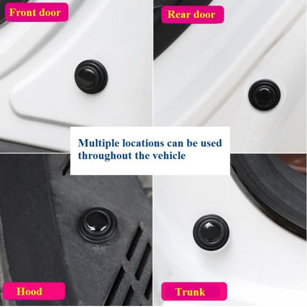 Pantone Color Silicone Shock Absorbing Pads 27x10mm For Car Door