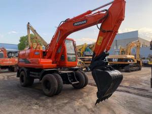 Buy cheap Doosan DH150 Used Wheel Excavator Moving By Tires product
