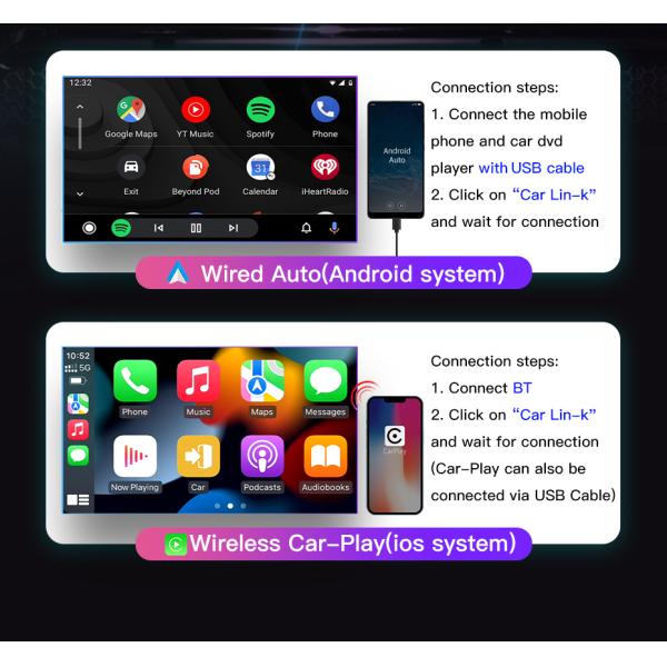 TS10 10.36inch Knob 2K QLED 8core 64GB 128GB Universal screen car dvd player car radio