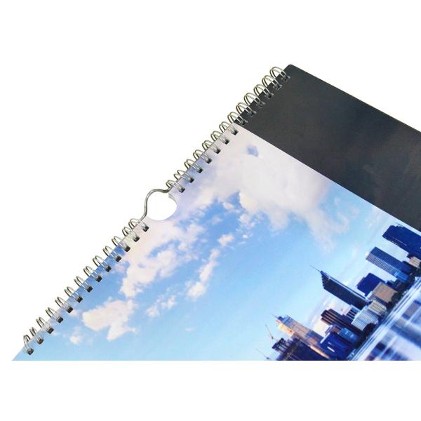 CPWCD10 Coated Paper Wall Calendars Wire - O Binding With Hang Hook Printing