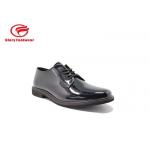 China Shineable Breathable Police Leather Shoes With Action Leather / Microfiber Upper for sale