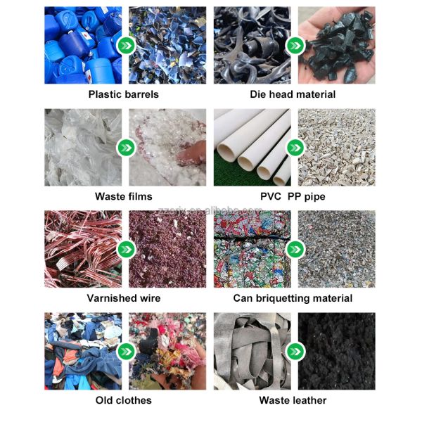 High Torque Single Shaft Shredder Machine for Plastic Pallet Crates ABS PS PVC