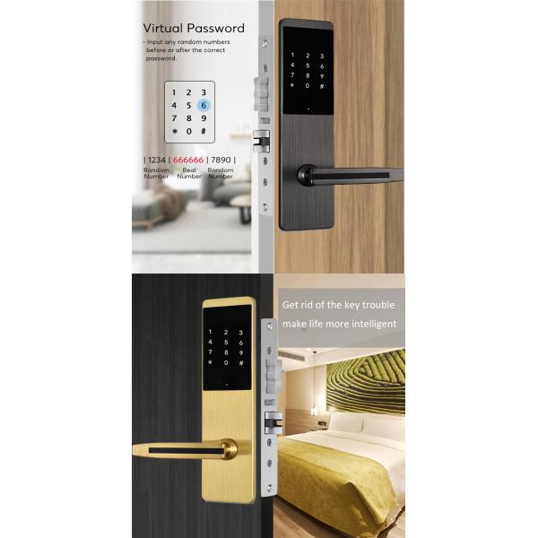Ss304 App Controlled Door Locks 3kg Apartment Smart Door Lock