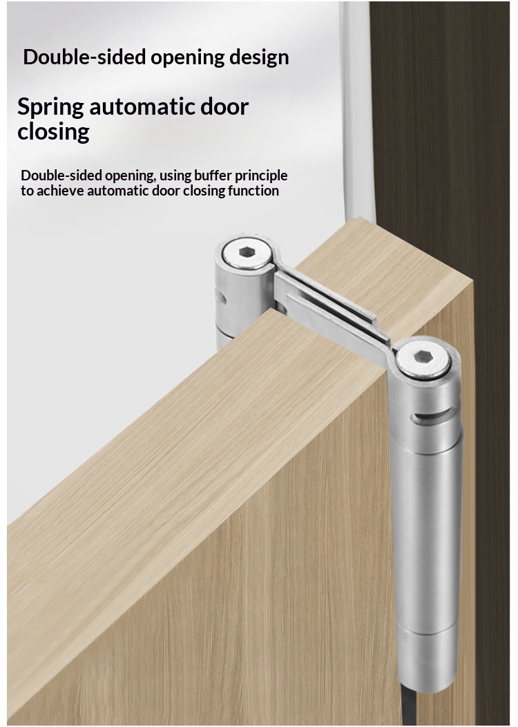 Stainless Steel Double-Opening Single-Opening Spring Hinges Internal External Two-Way Free-Closing Door Closers Automatic Doors