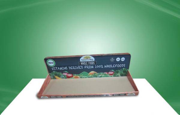 Quality Wooden Eye Catching PDQ Tray Display , Cardboard Display Trays Promoting Foods for sale