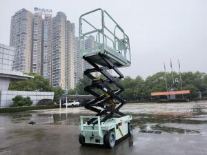 China Self Propelled Hydraulic Aerial Work Platform Scissor Lift Adjustable Height on sale