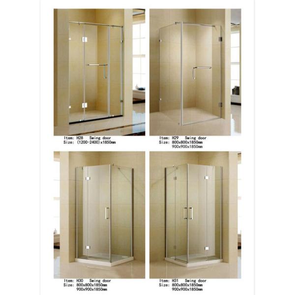 Artificial Stone Tray Shower Door Enclosures Hinge Open Style Diamond Shape