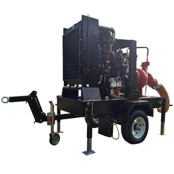 Mobile Water Pump Easy To Move Dry Priming Pump 6 Inches Diesel Water Pumps For Irrigation