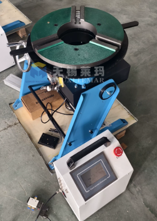 Pipe Flange Welding Positioner 50kg, Benchtop Rotary Table for Robot Welding