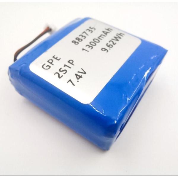 KC IEC62133 Approved 7.4V 1300mAh Li Polymer Battery Pack for Beauty Devices